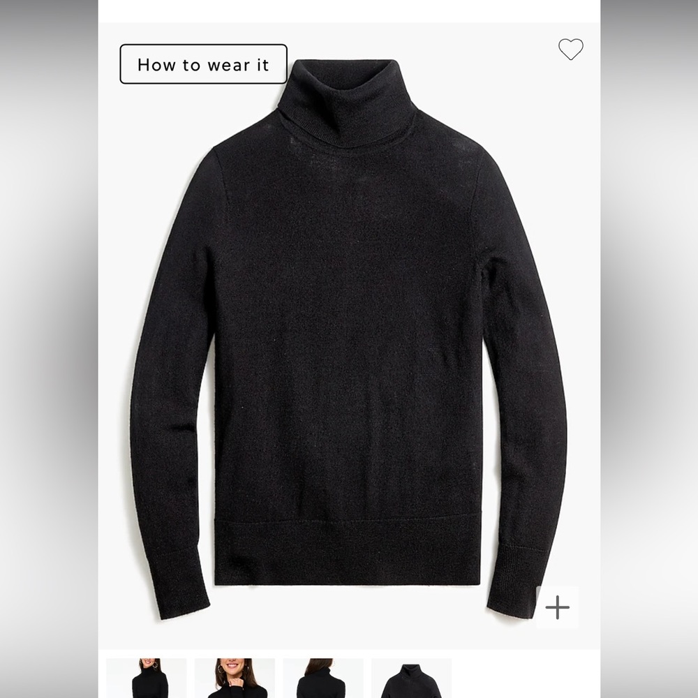 J Crew Factory merino wool turtleneck XXS